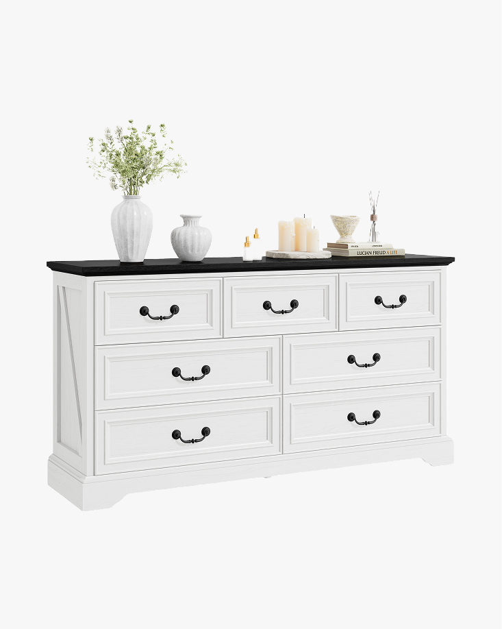 LIKIMIO Wooden 7-drawer Dresser (59")