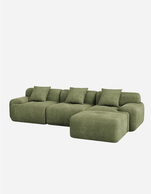 LIKIMIO 118" L-Shape Modern Modular Sofa
