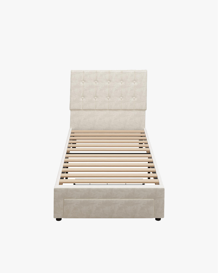 LIKIMIO Velvet Single Bed Frame