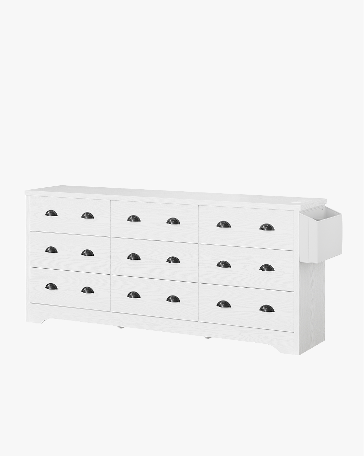 LIKIMIO Wooden 9-Drawer Dresser (63")