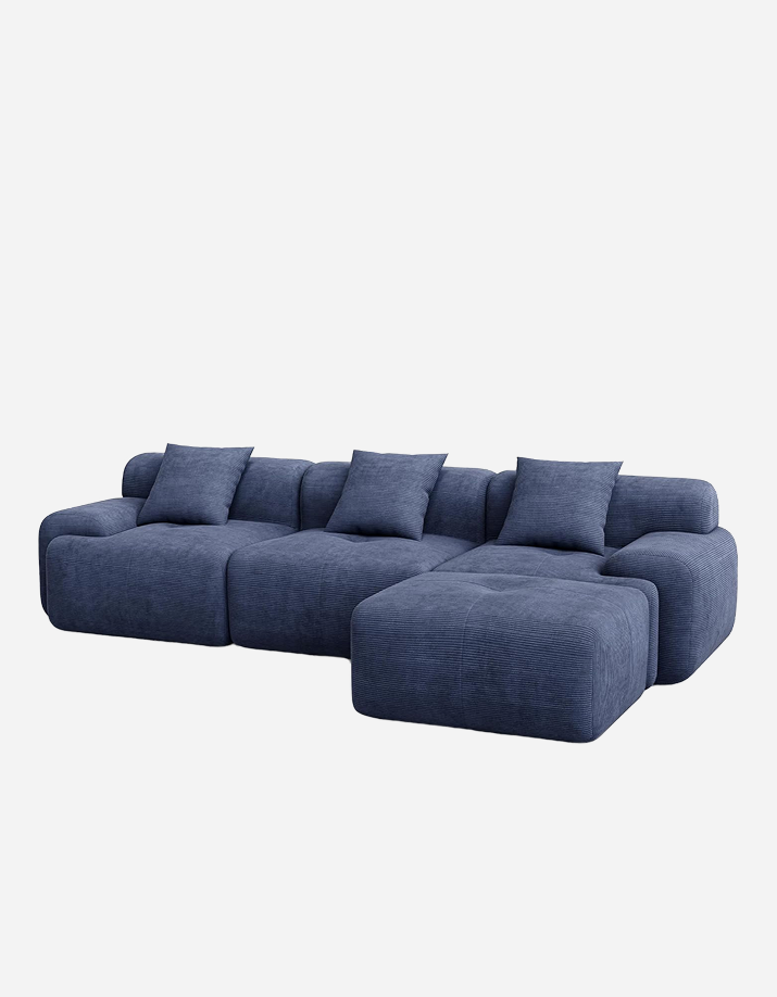 LIKIMIO 118" L-Shape Modern Modular Sofa