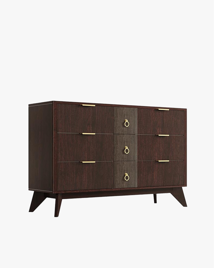 LIKIMIO Walnut 9-Drawers Dresser (55")