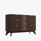 LIKIMIO Walnut 9-Drawers Dresser (55")