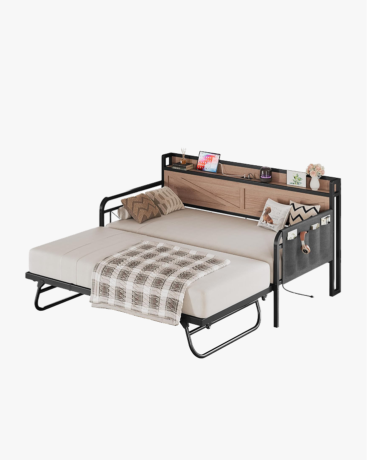 LIKIMIO Trundle Sofa Bed Frame