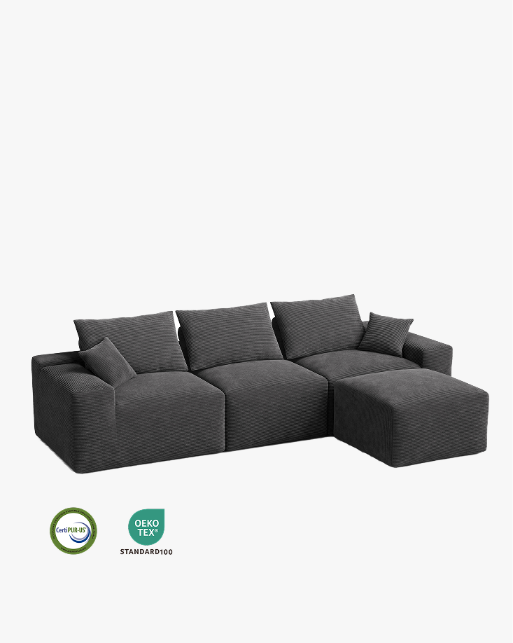 LIKIMIO 120" L-Shaped Sofa