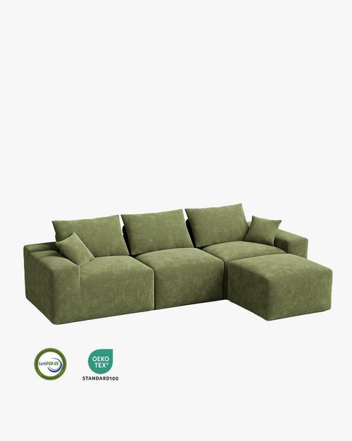 LIKIMIO 120" L-Shaped Sofa
