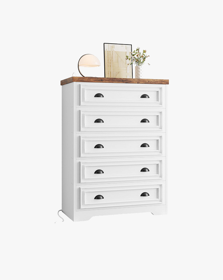 LIKIMIO Wooden 5-Drawer Dresser（43“）