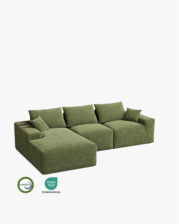 LIKIMIO 120" L-Shaped Sofa