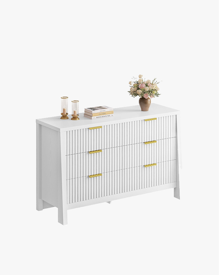LIKIMIO Grooved Wood Dresser （59“）