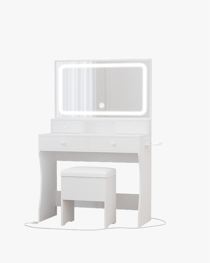 LIKIMIO 55.12” Hair Dryer Holder Make Up Vanity