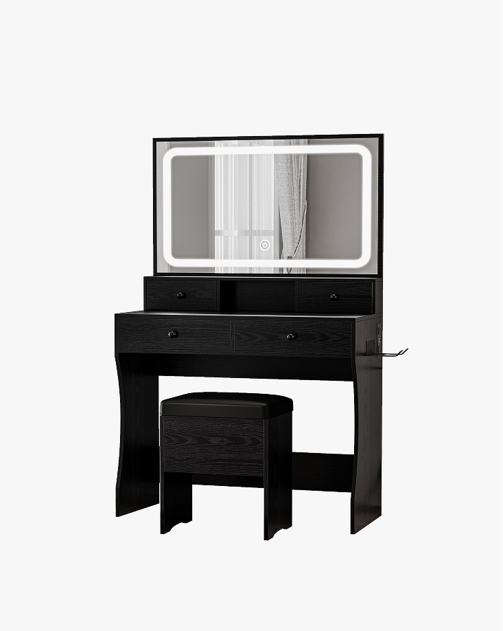 LIKIMIO 55.12” Hair Dryer Holder Make Up Vanity