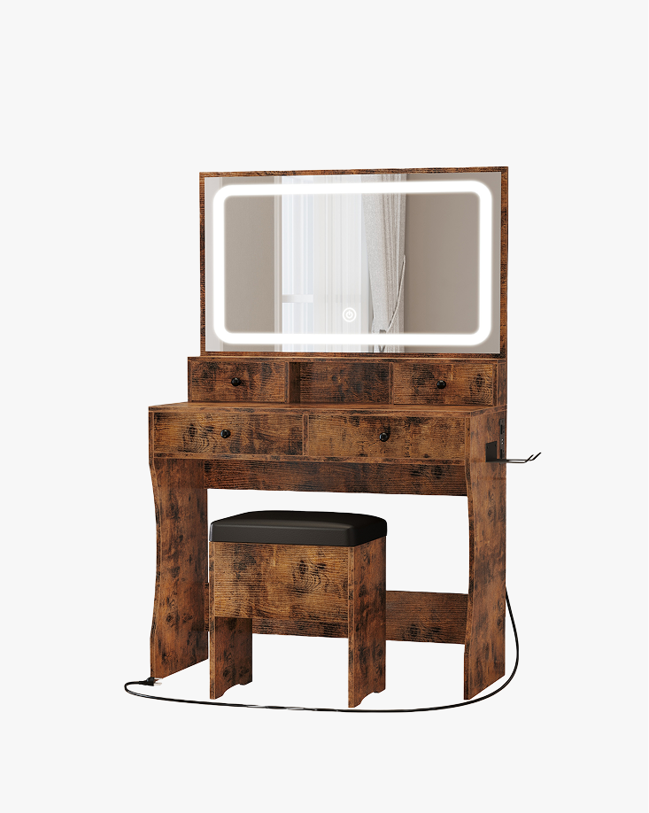 LIKIMIO 55.12” Hair Dryer Holder Make Up Vanity