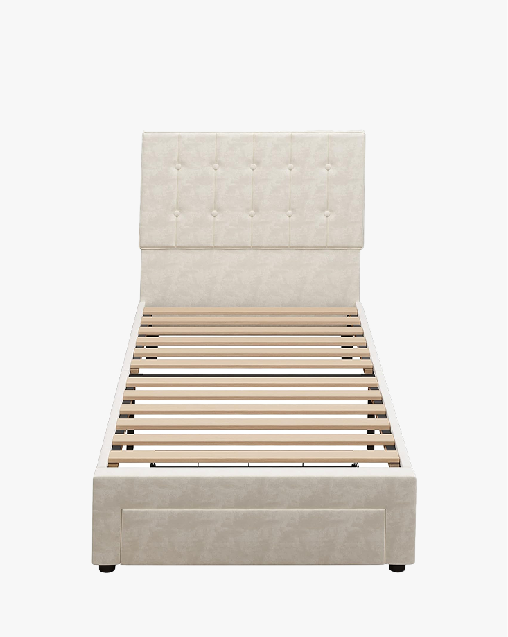 LIKIMIO Velvet Single Bed Frame