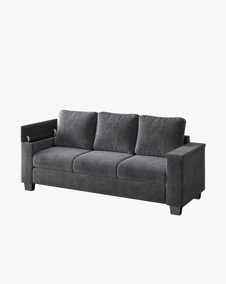 LIKIMIO Storage Wide Armrest Sofa