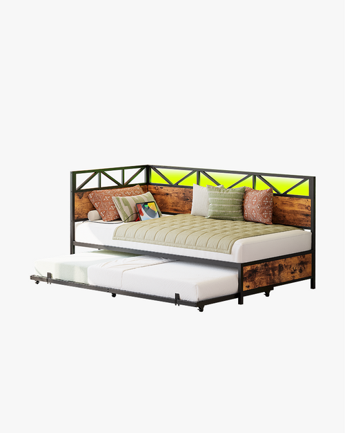 LIKIMIO 2-IN-1 Pull-Down Scroll Wheel Corner Bed