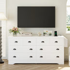 LIKIMIO Wooden 8-Drawers Dresser (59")