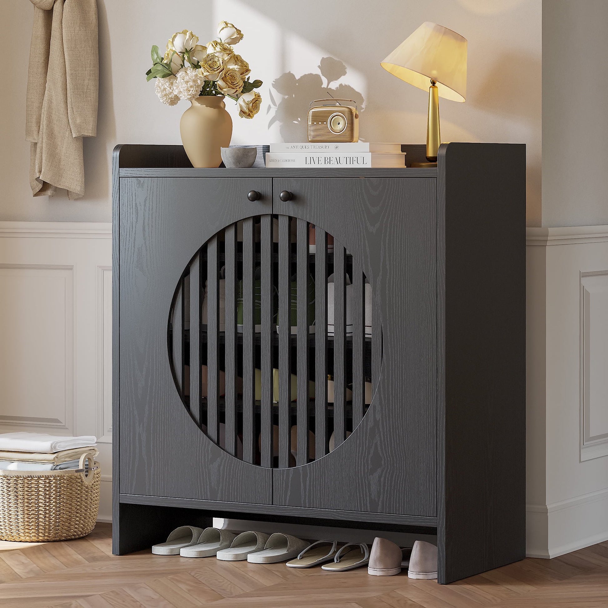 LIKIMIO Independent 4-Tier Adjustable Shoe Rack Storage Rack