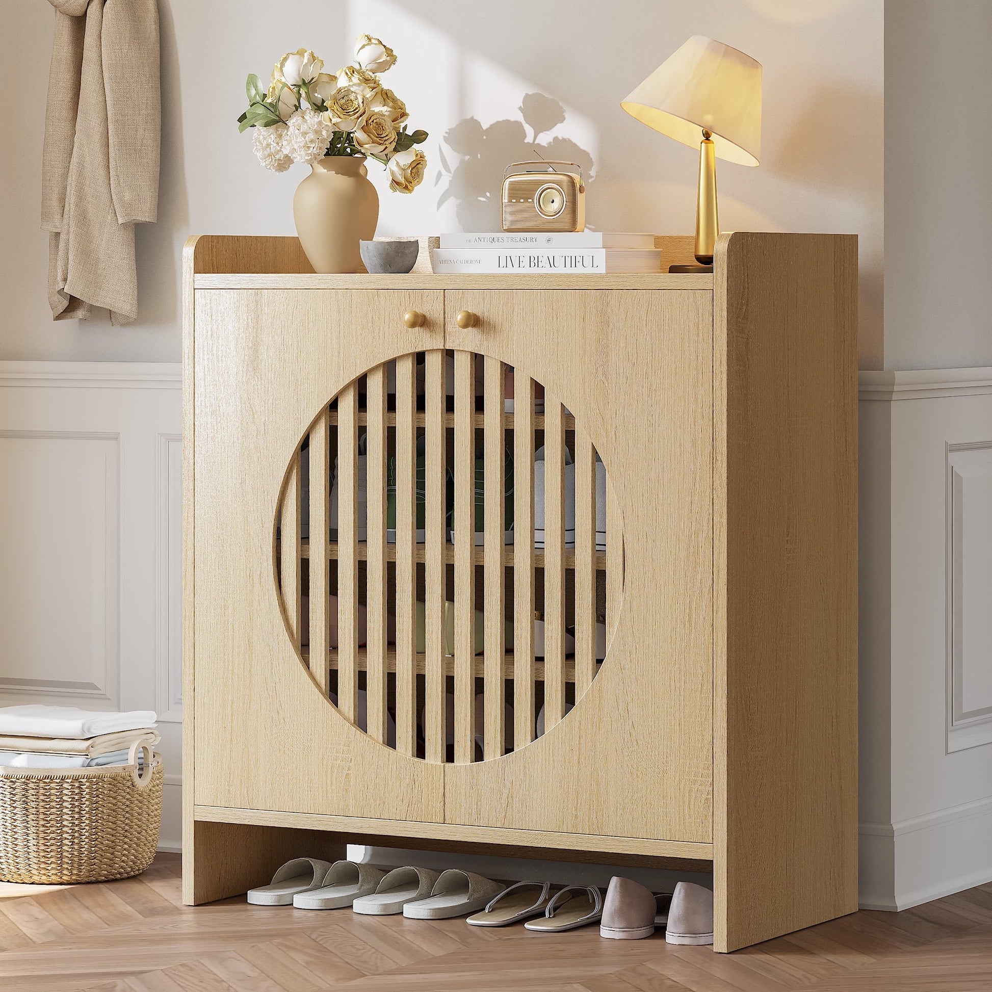 LIKIMIO Independent 4-Tier Adjustable Shoe Rack Storage Rack