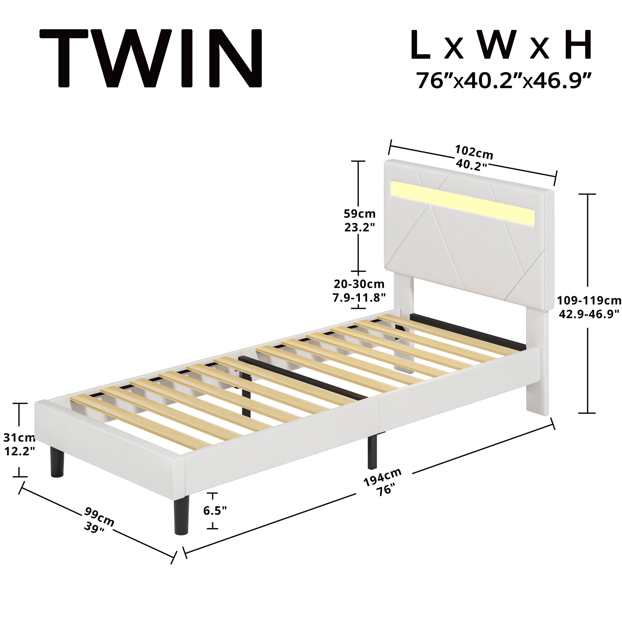 LIKIMIO LED Bed Frame (Smart APP Control)