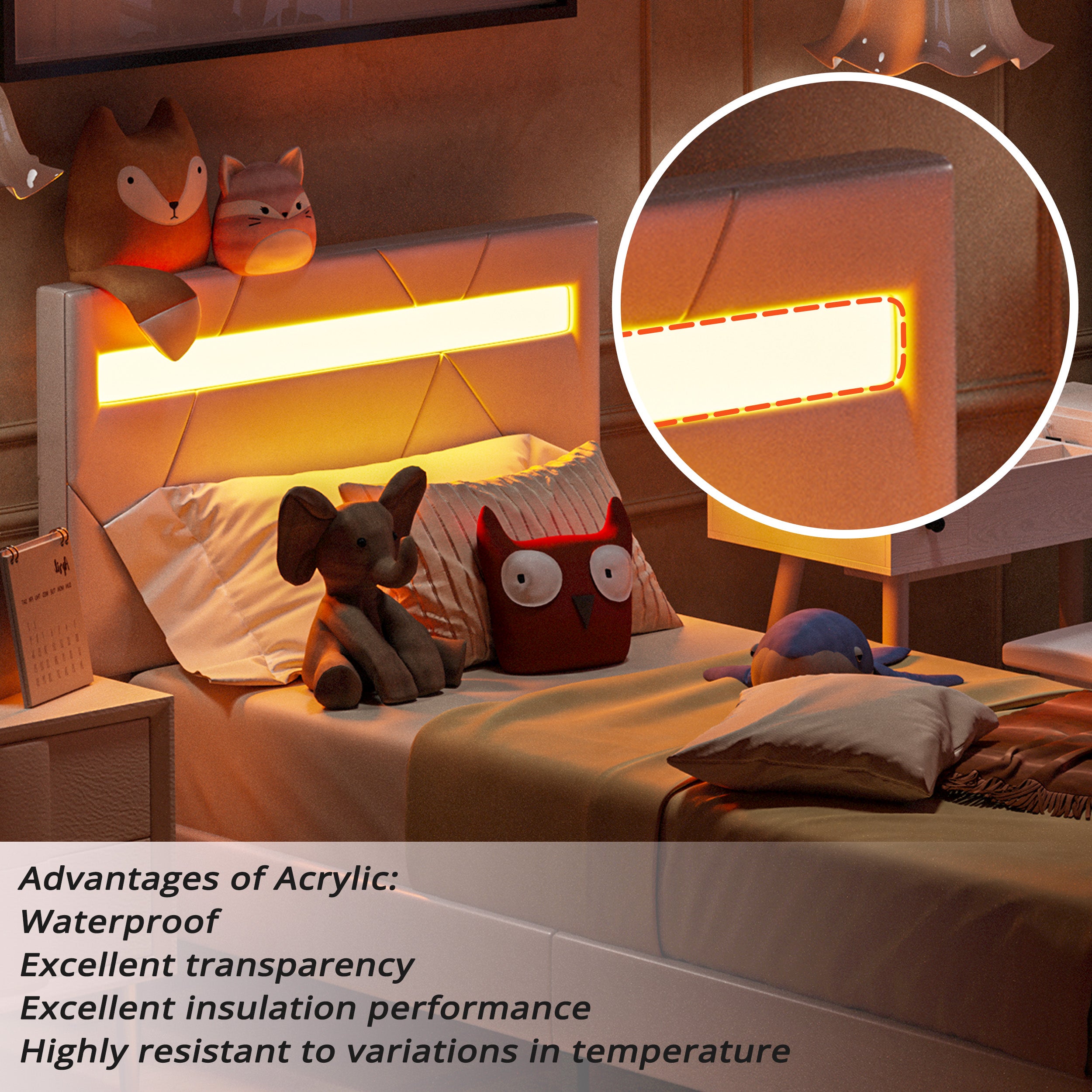 LIKIMIO LED Bed Frame (Smart APP Control)