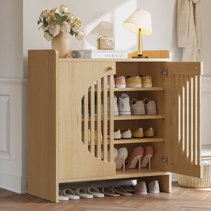 LIKIMIO Independent 4-Tier Adjustable Shoe Rack Storage Rack