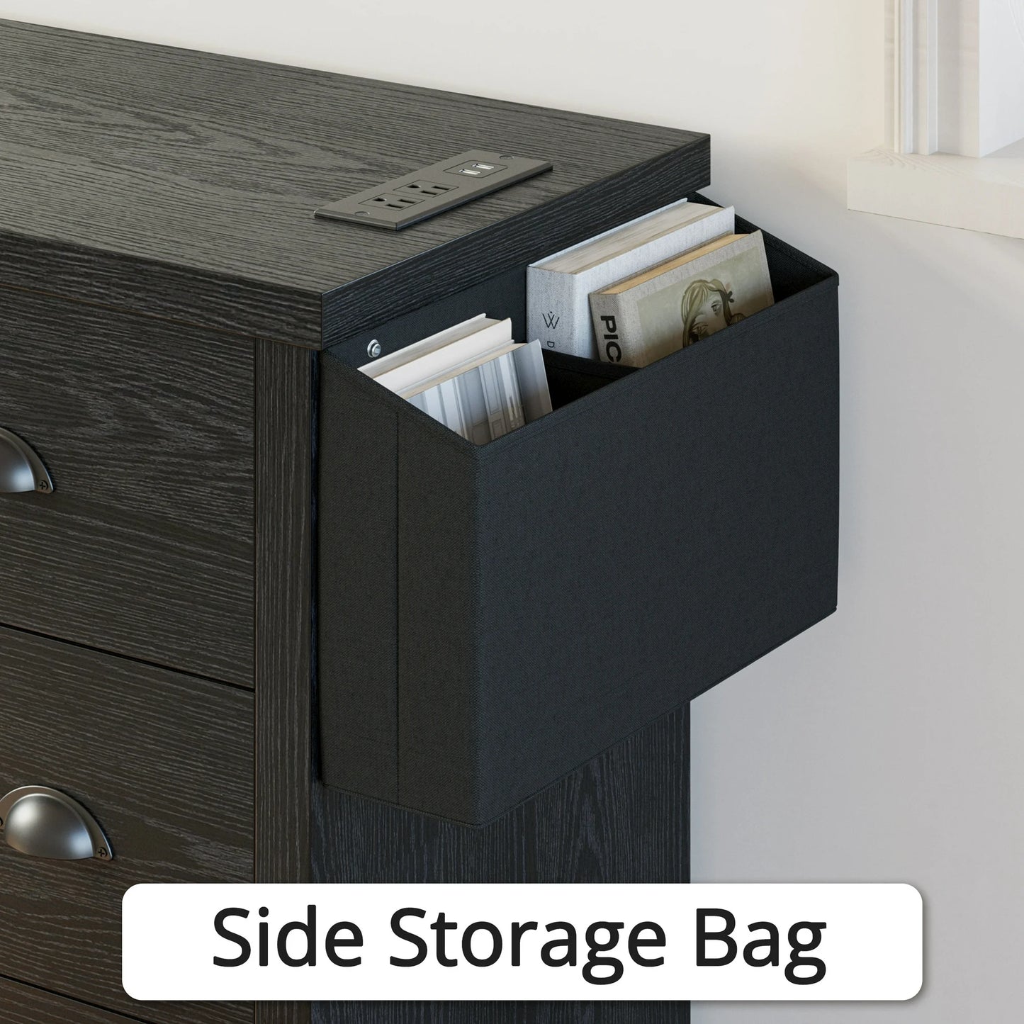 8 Drawer Dresser with Charging Station