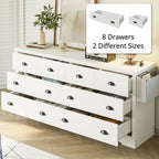 LIKIMIO Wooden 8-Drawers Dresser (59")