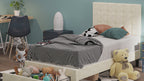 LIKIMIO Velvet Upholstered Bed Frame