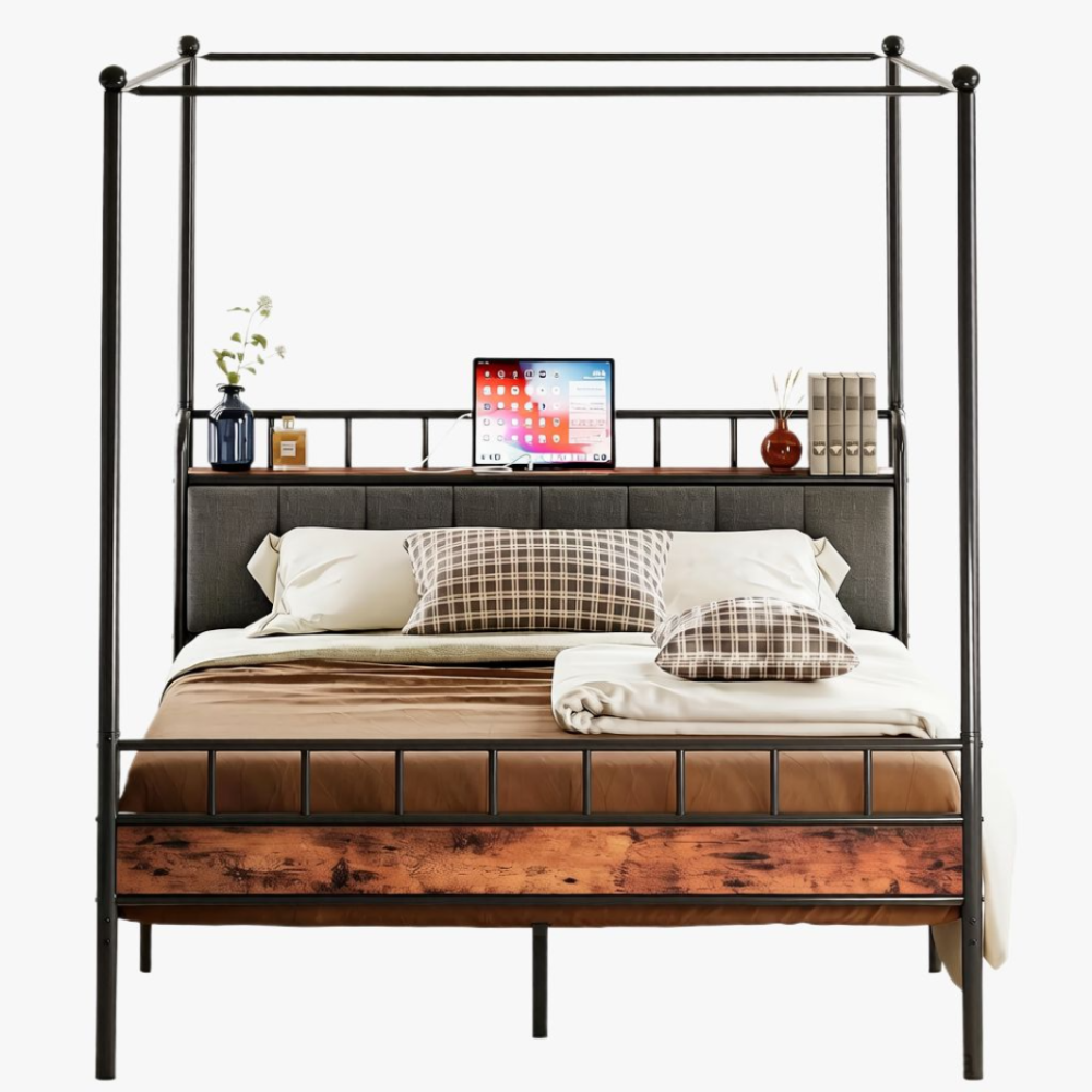 LIKIMIO Canopy Bed Frame
