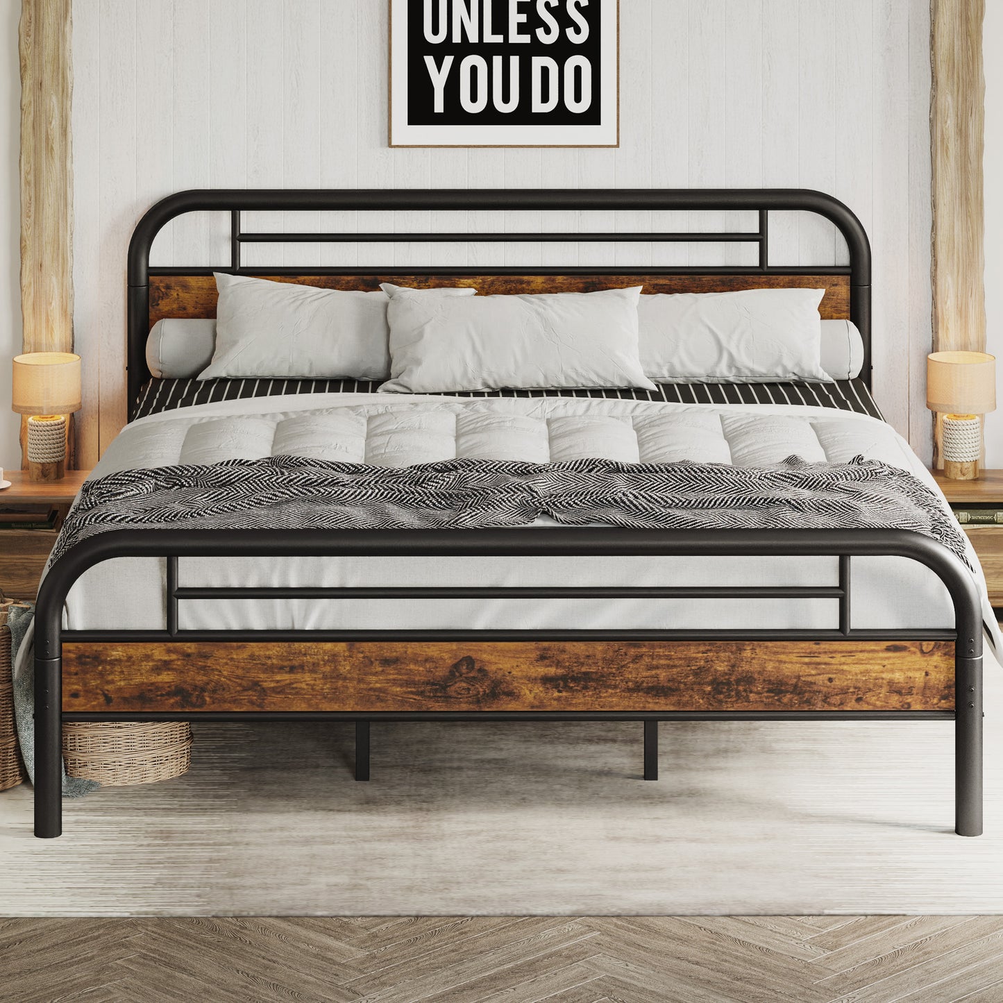 Strong Support Noise-Free Bed Frame